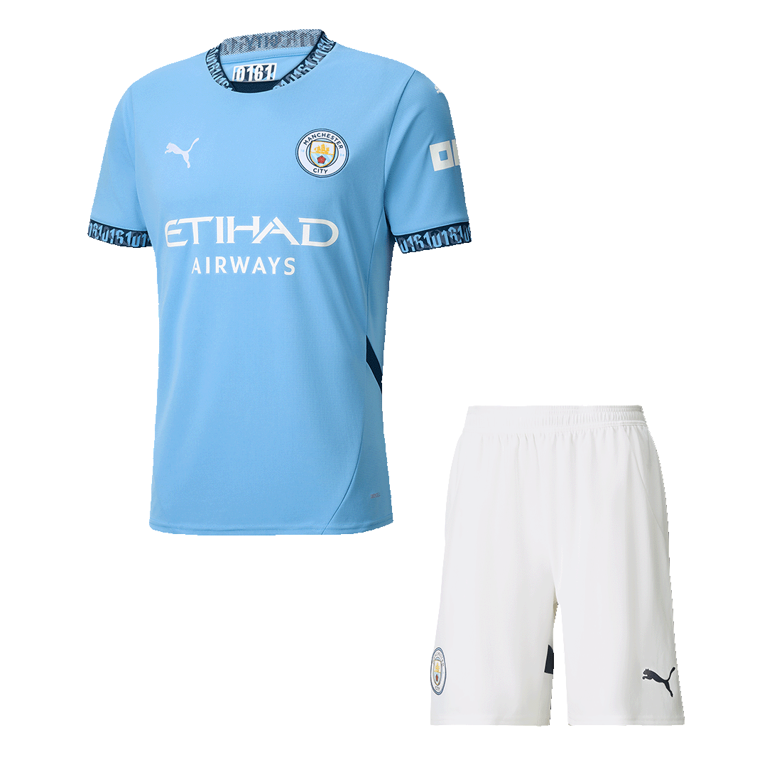 Completo Base Manchester City Casa Uomo 2024/25 - 2 Pezzi
