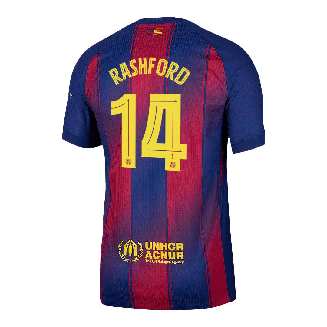 Maglia Gara Barcelona Casa RASHFORD #14 Uomo 2025/26 - UCL