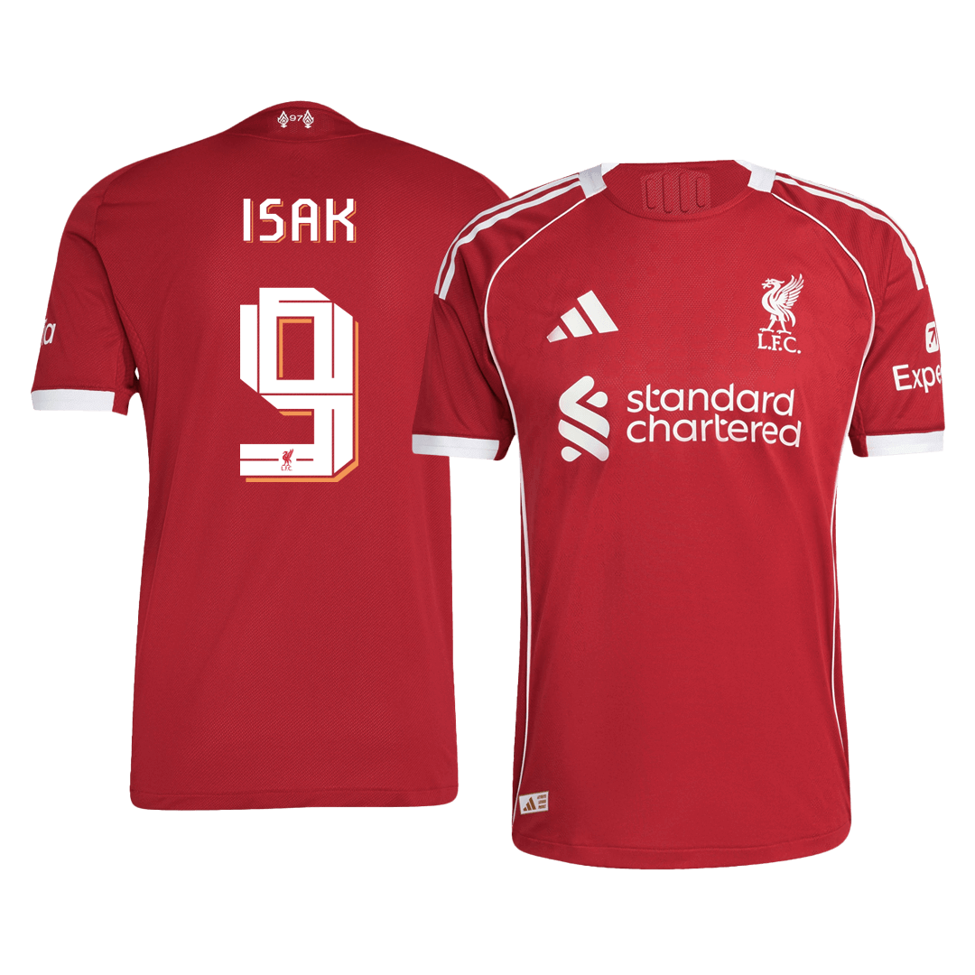 Maglia Gara Liverpool Casa ISAK #9 Uomo 2025/26 - UCL