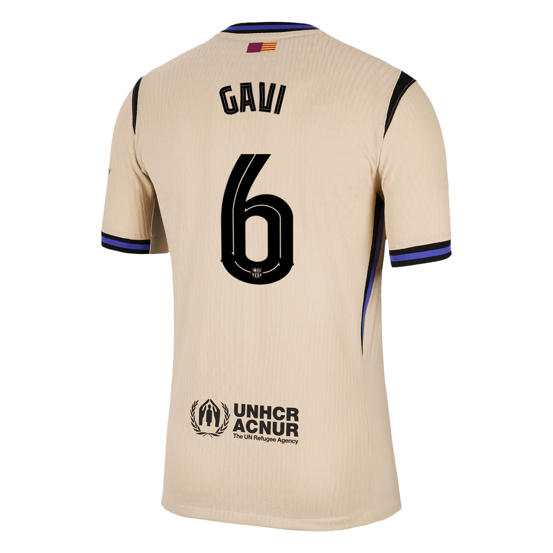 Maglia Gara Barcelona Trasferta GAVI #6 Uomo 2025/26