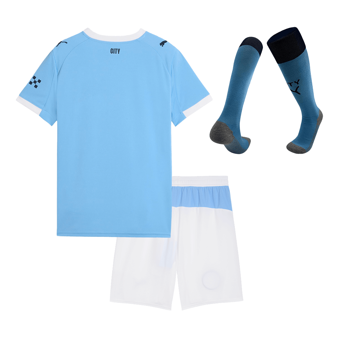 Kit Completo Bambino Manchester City Casa 2025/26 - 3 Pezzi
