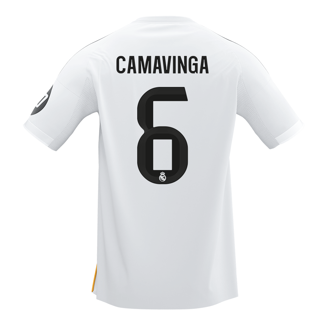 Maglia Replica Real Madrid Casa CAMAVINGA #6 Uomo 2025/26