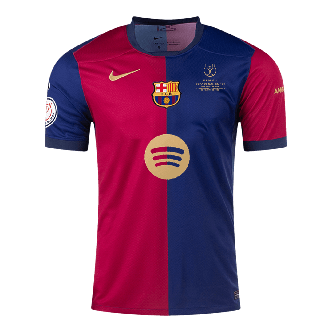 Maglia Replica Barcelona Casa Uomo 2024/25 - Copa del Rey Final