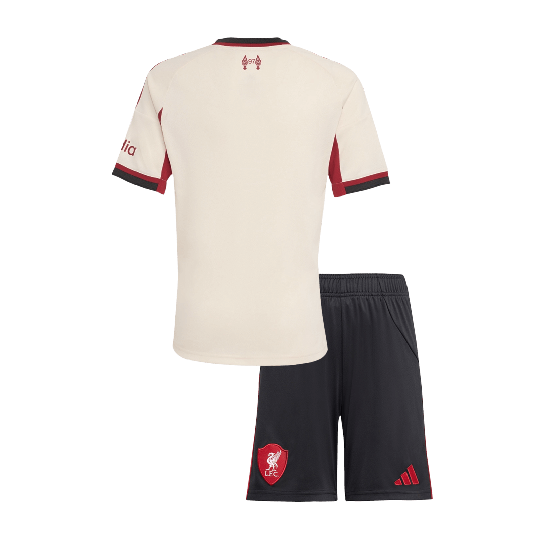 Completo Bambino Liverpool Trasferta 2025/26 - 2 Pezzi