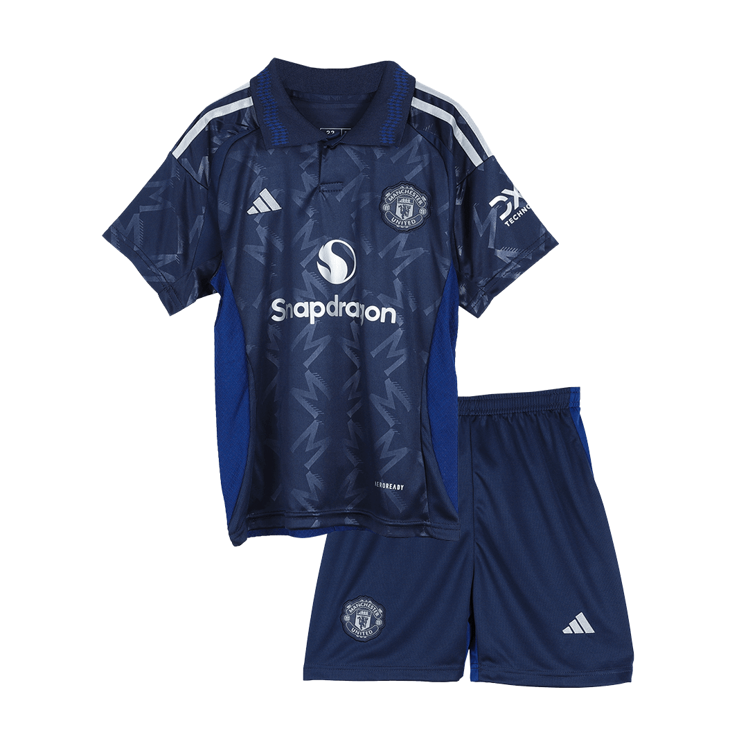 Completo Bambino Manchester United Trasferta 2024/25 - 2 Pezzi