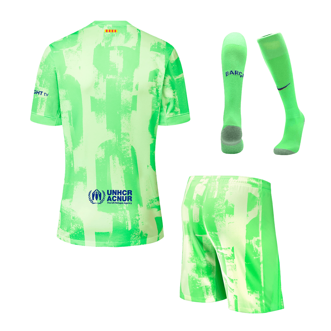 Kit Completo Barcelona Terza Uomo 2024/25 Spotify Logo Without Text - 3 Pezzi