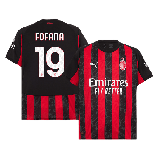 Maglia Replica AC Milan Casa FOFANA #19 Uomo 2025/26