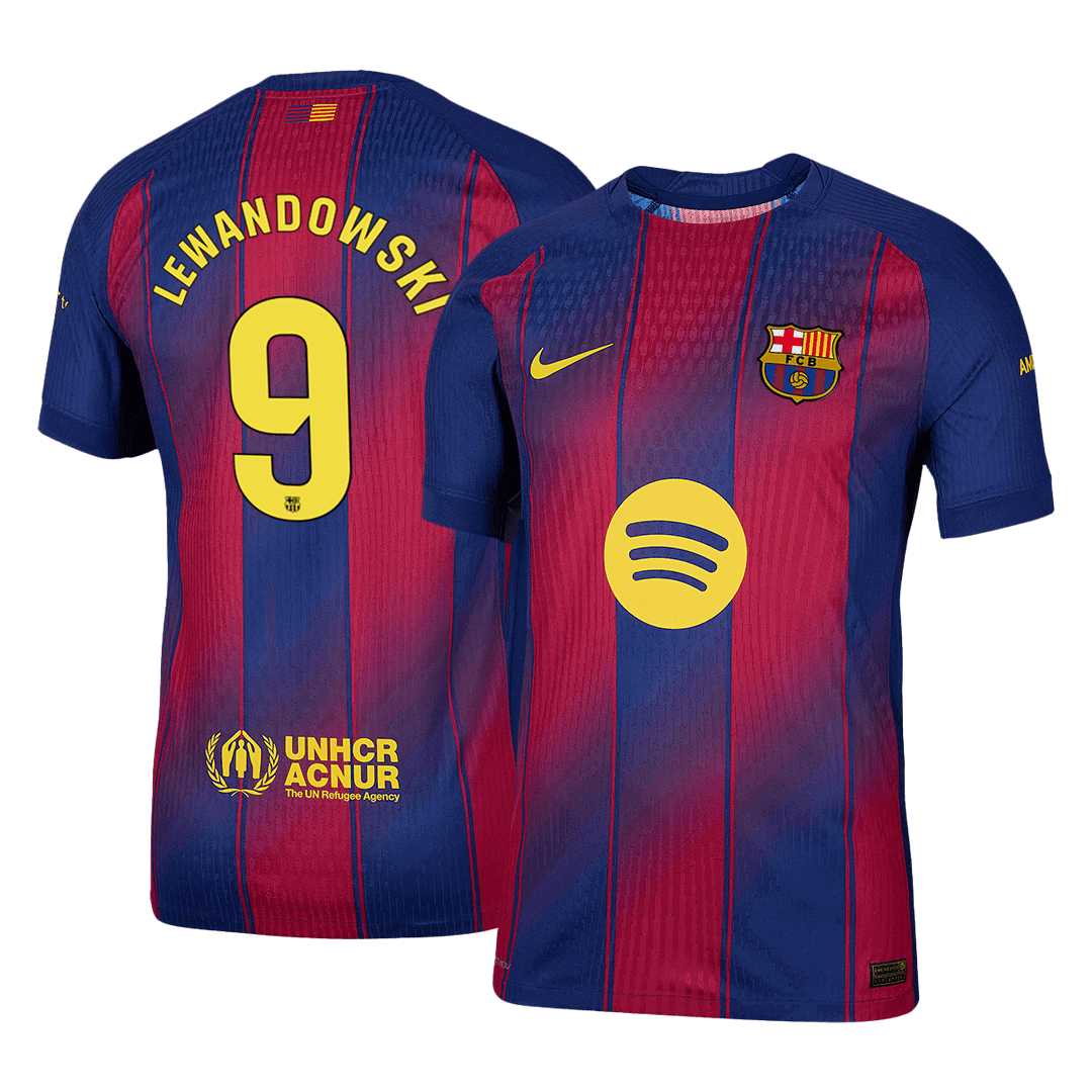 Maglia Gara Barcelona Casa LEWANDOWSKI #9 Uomo 2025/26