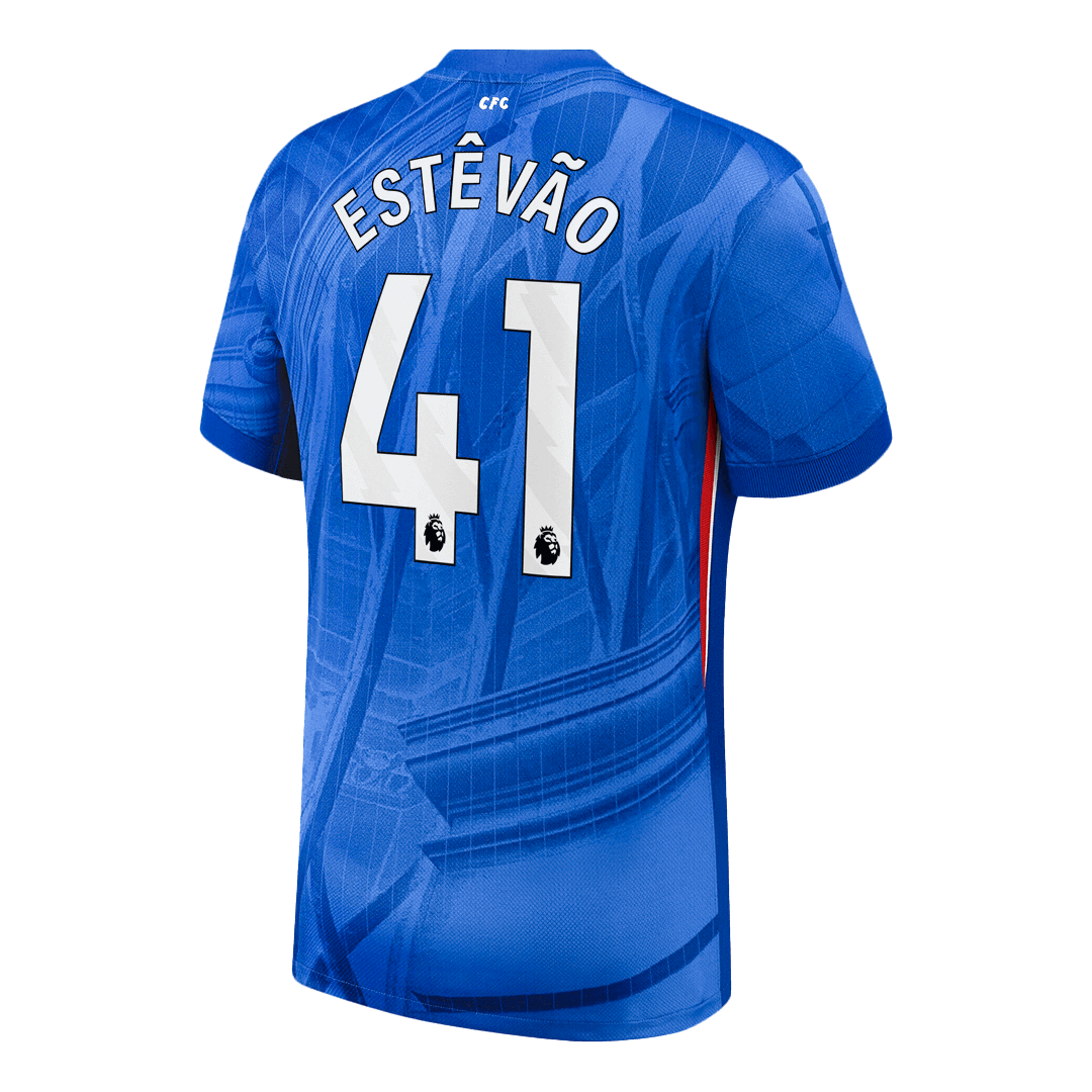 Maglia Replica Chelsea Casa ESTÊVÃO #41 Uomo 2025/26