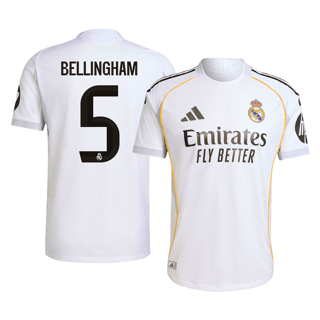 Maglia Gara Real Madrid Casa BELLINGHAM #5 Uomo 2025/26