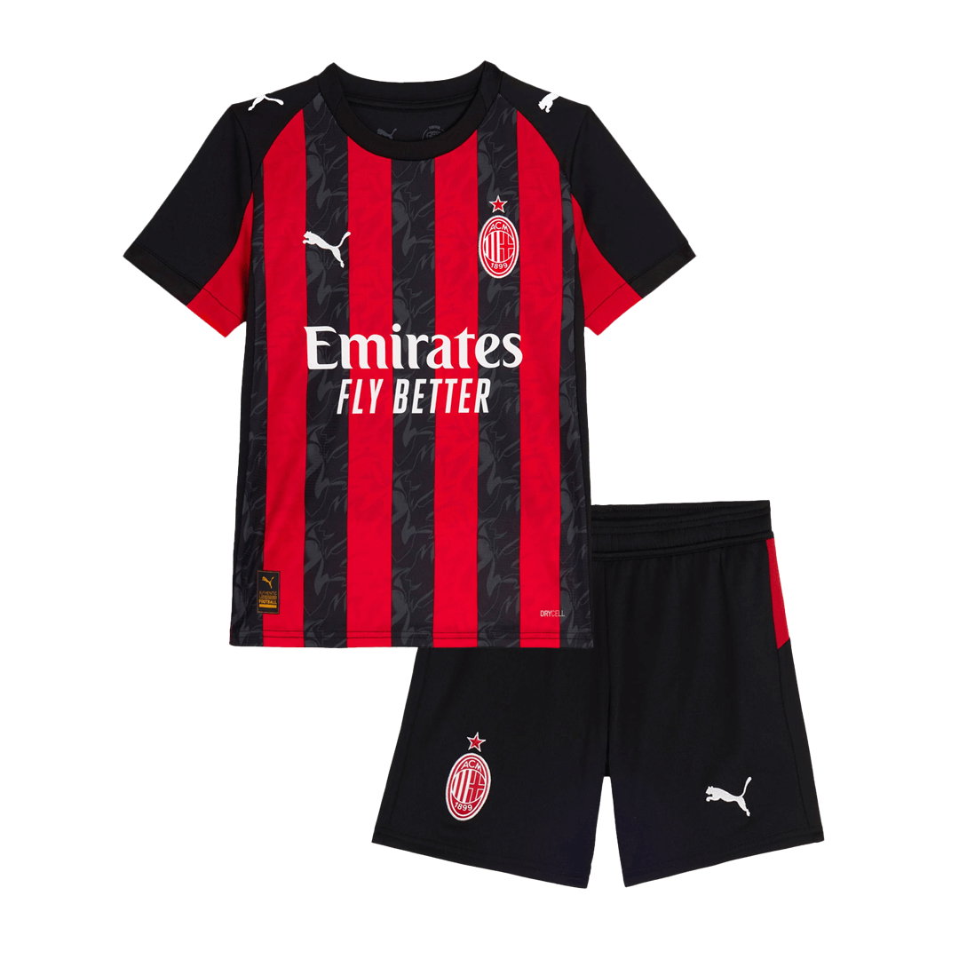 Completo Bambino AC Milan Casa 2025/26 - 2 Pezzi