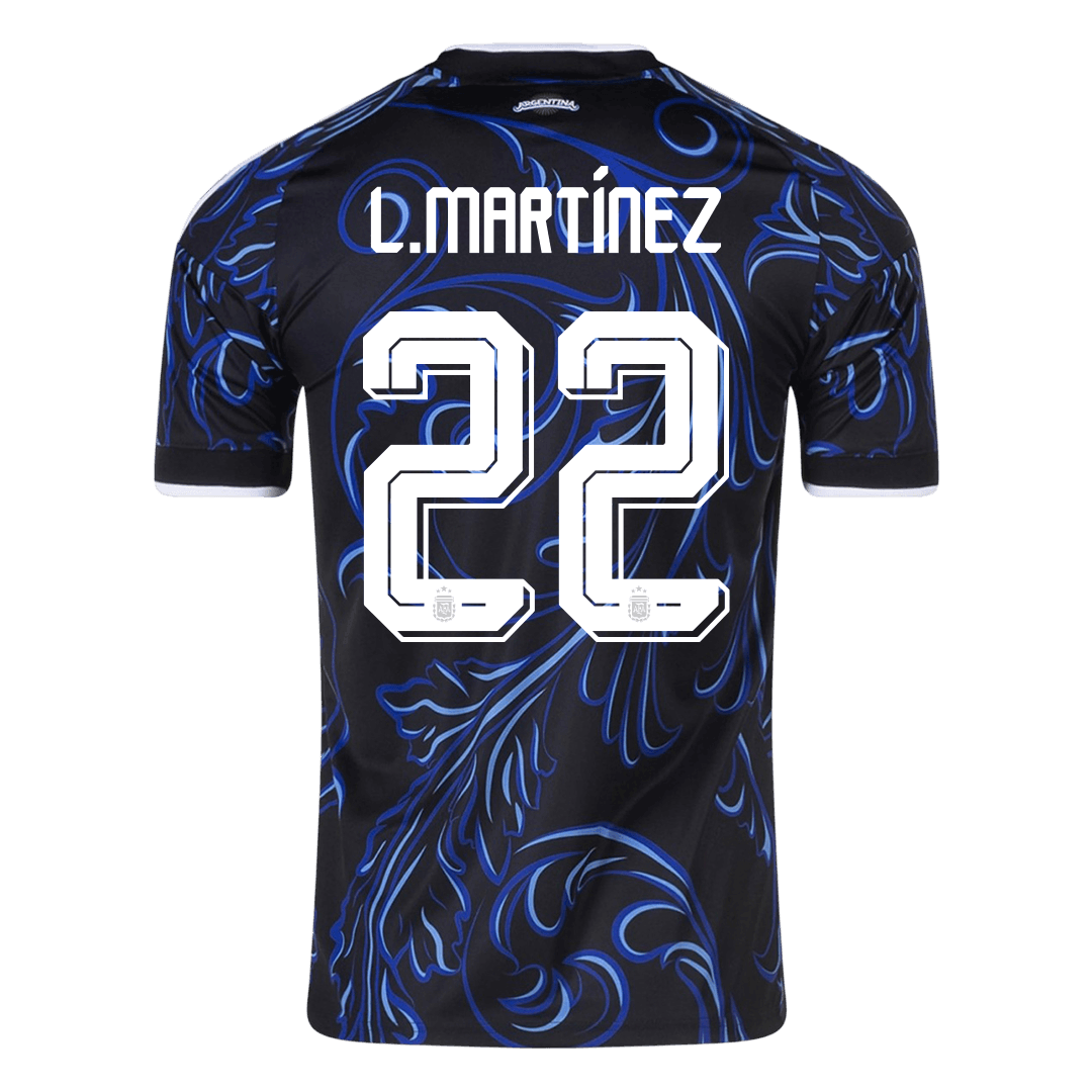 Maglia Replica Argentina Trasferta L. MARTÍNEZ #22 Uomo Mondiali 2026