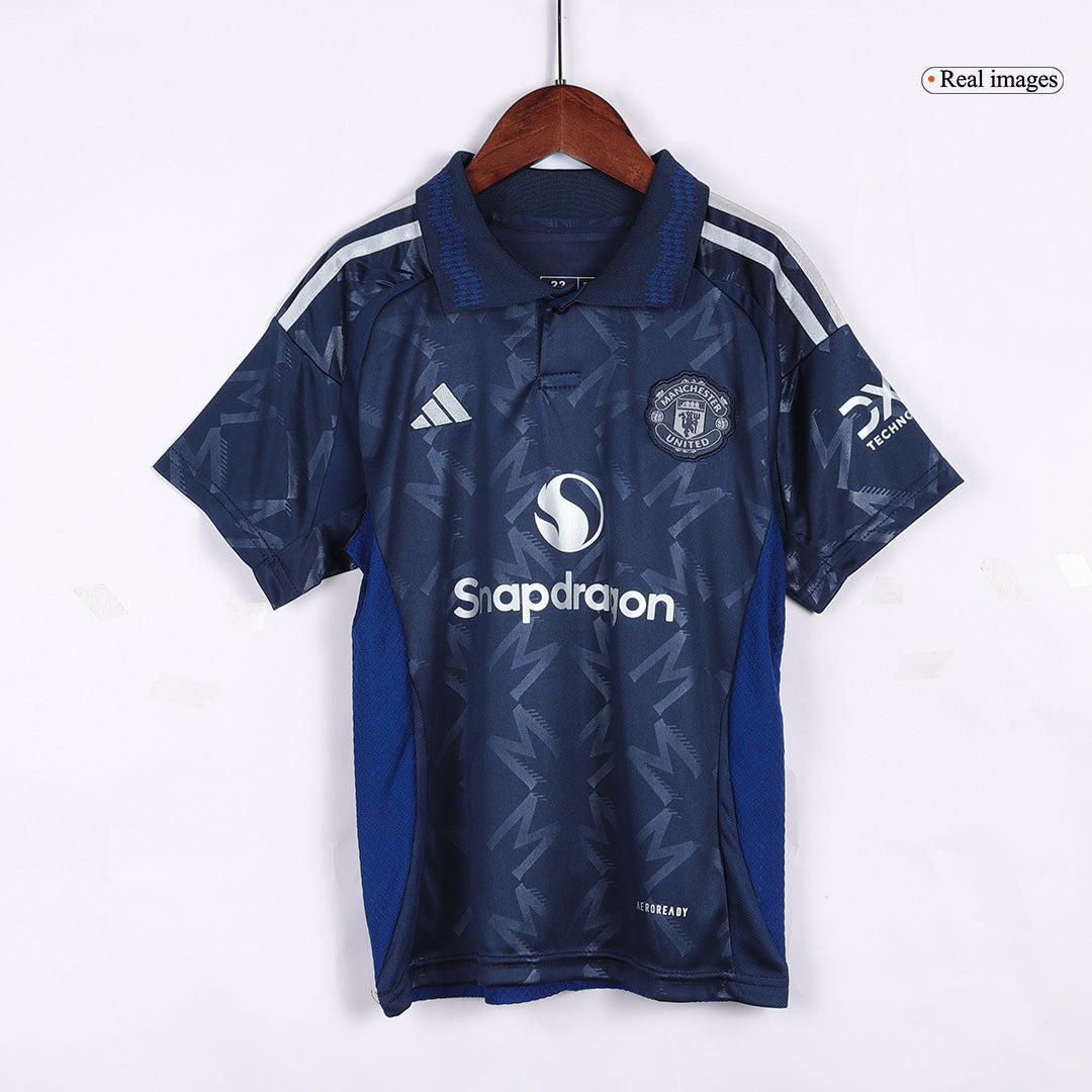 Completo Bambino Manchester United Trasferta 2024/25 - 2 Pezzi