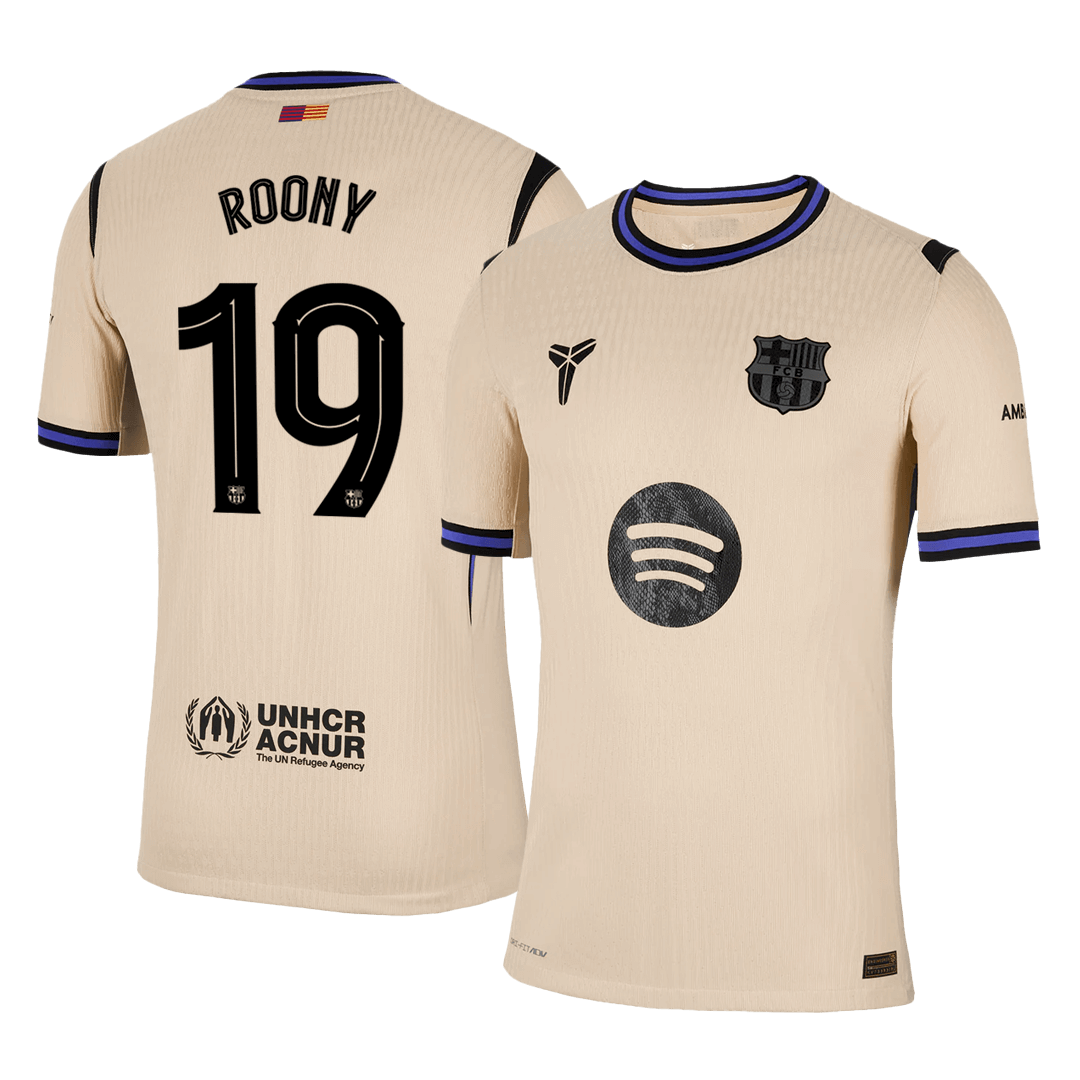 Maglia Gara Barcelona Trasferta ROONY #19 Uomo 2025/26 - UCL