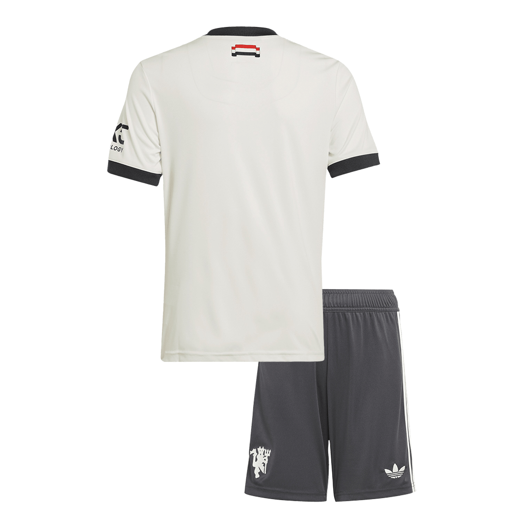 Completo Bambino Manchester United Terza 2024/25 - 2 Pezzi