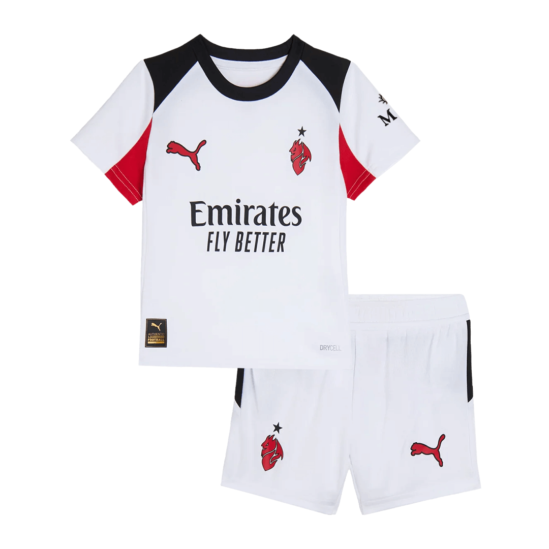 Completo Bambino AC Milan Trasferta 2025/26 - 2 Pezzi