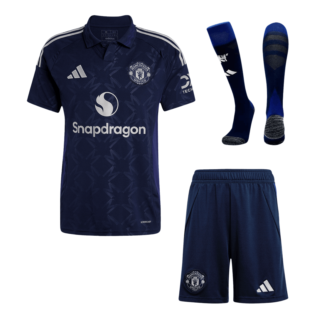 Kit Completo Manchester United Trasferta Uomo 2024/25 - 3 Pezzi