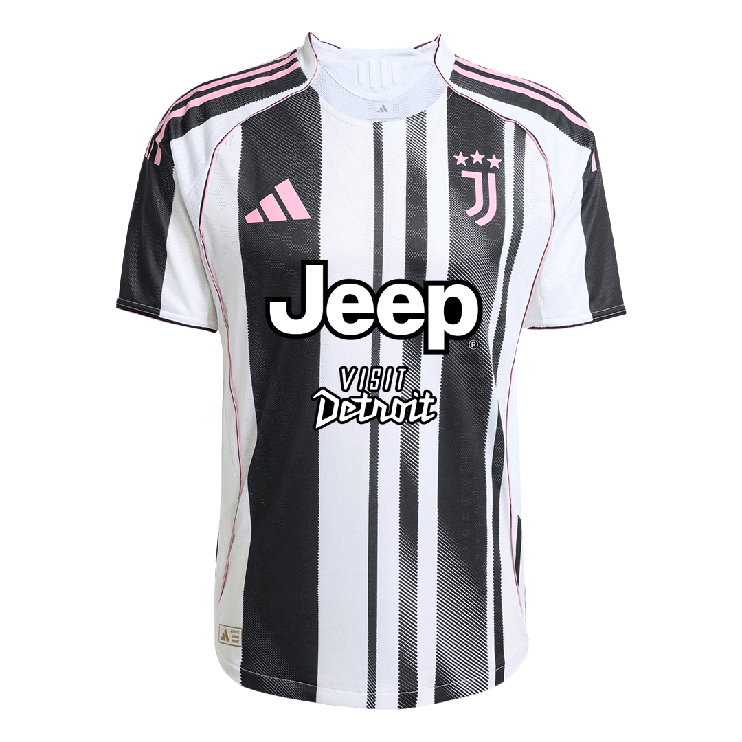 Maglia Gara Juventus Casa Uomo 2025/26 -Jeep Visit Detroit Sponsor
