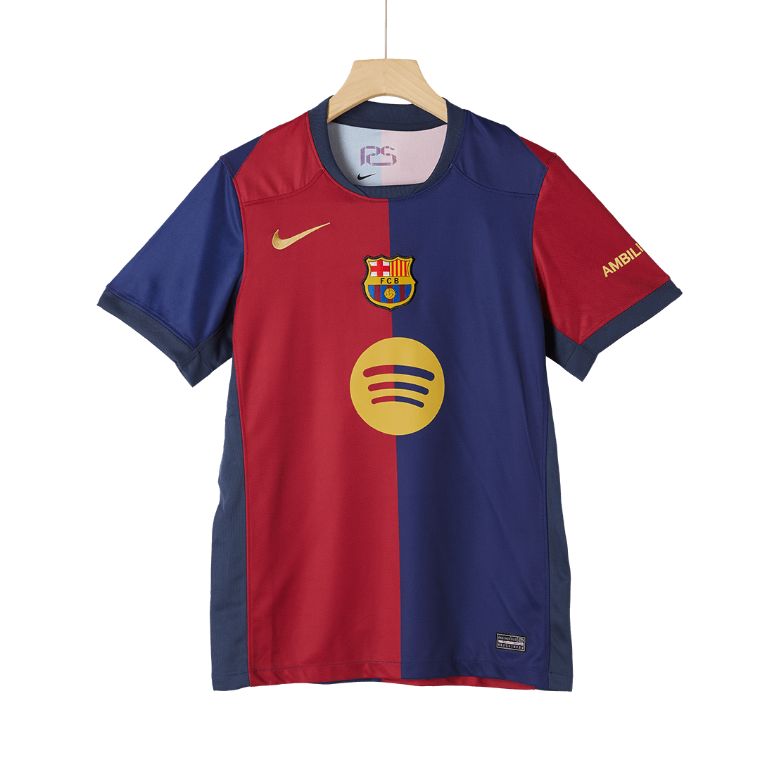 Maglia Replica Barcelona Casa Uomo 2024/25 - Spotify Logo Without Text