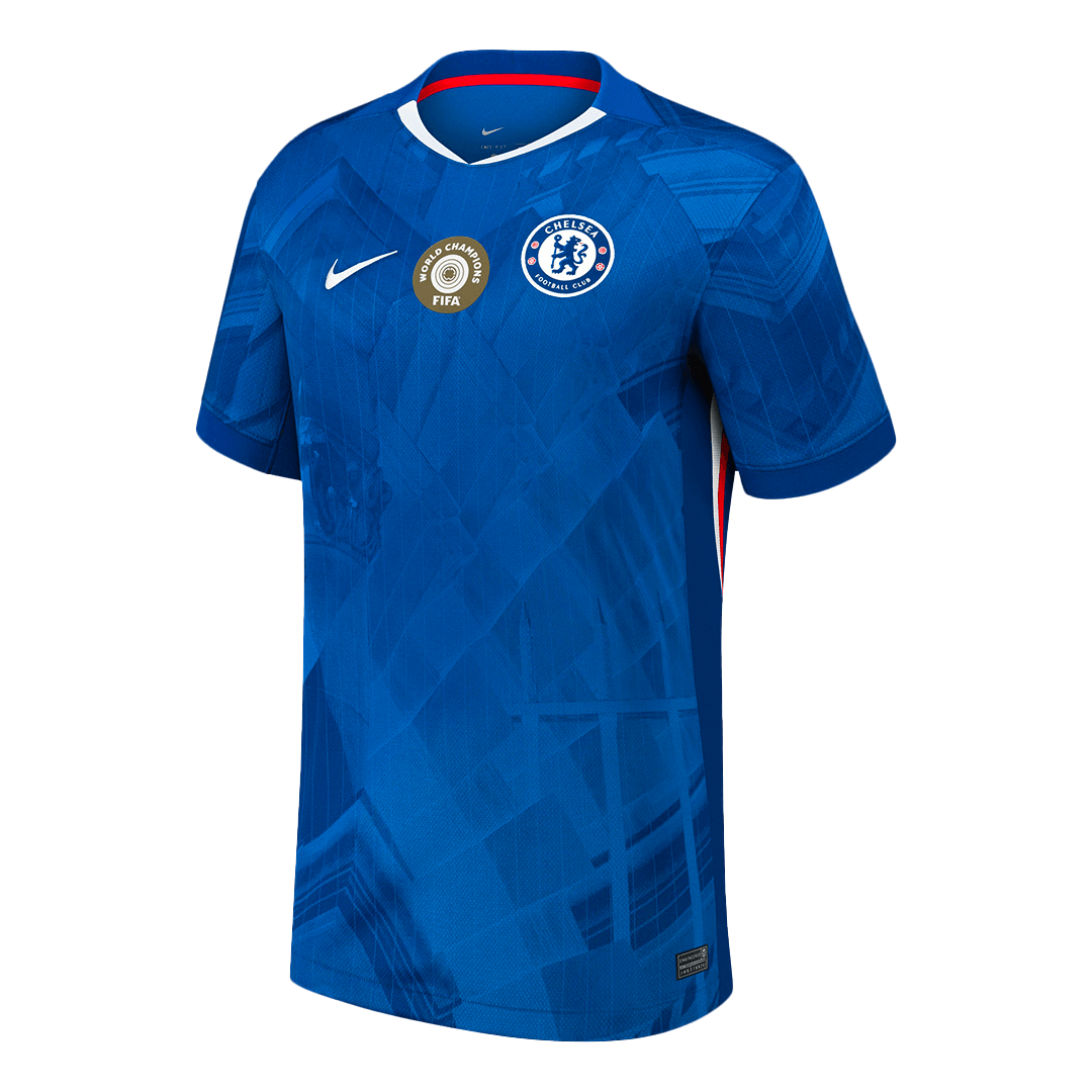 Maglia Replica Chelsea Casa WORLD CHAMPIONS #25 Uomo 2025/26