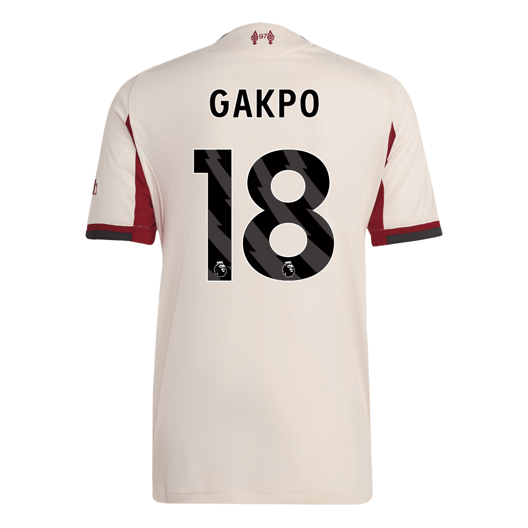 Maglia Gara Liverpool Trasferta GAKPO #18 Uomo 2025/26