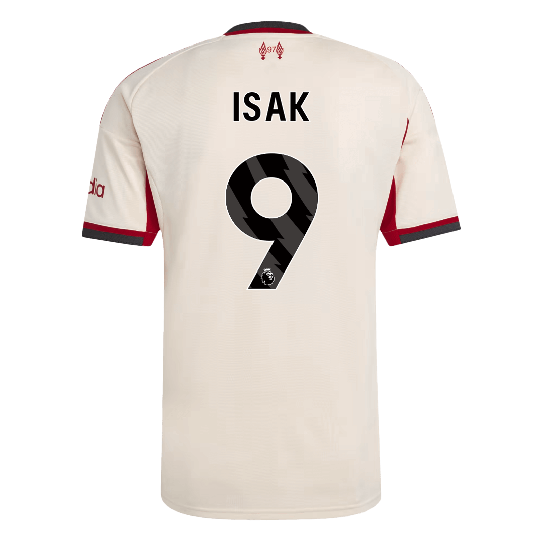 Maglia Replica Liverpool Trasferta ISAK #9 Uomo 2025/26