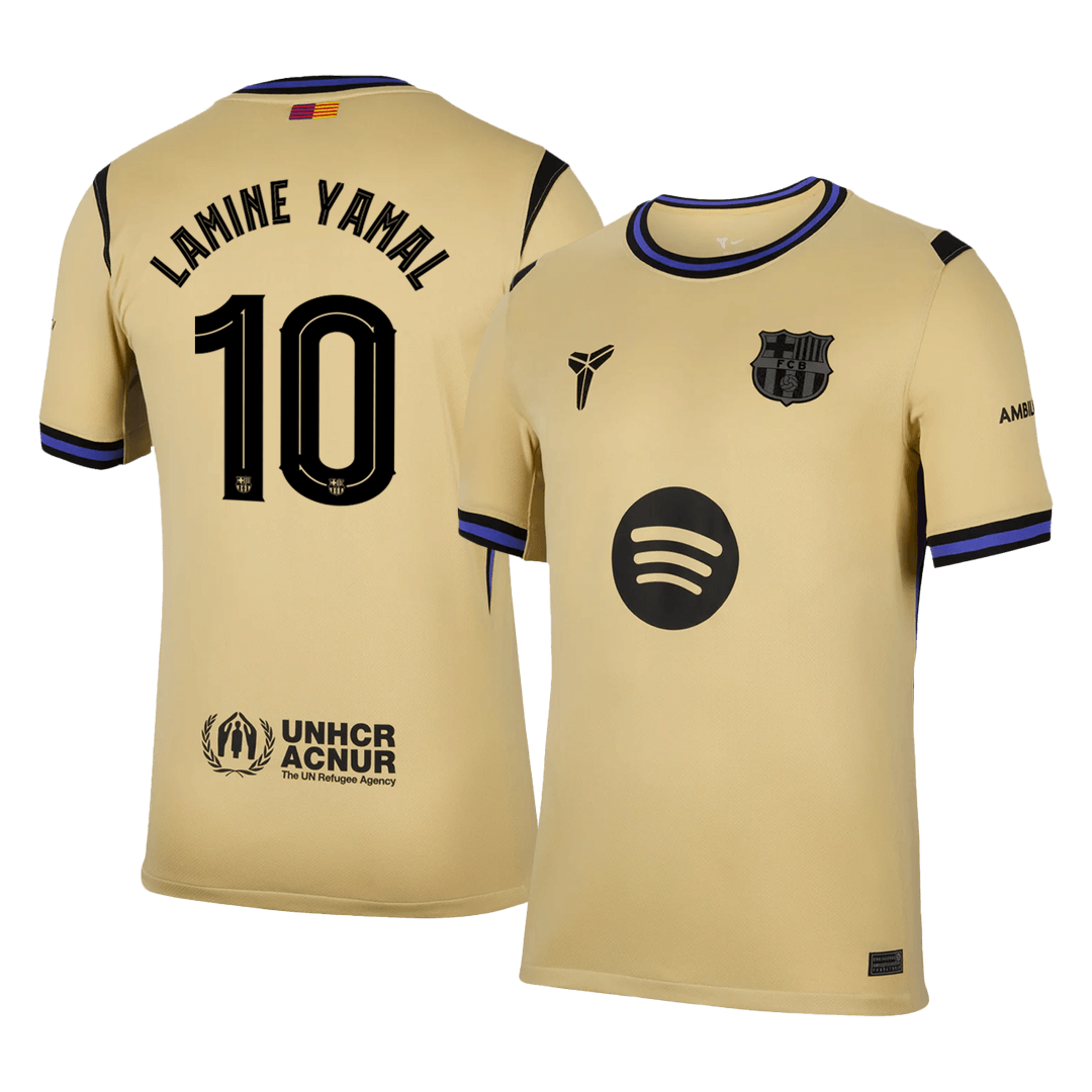 Maglia Replica Barcelona Trasferta LAMINE YAMAL #10 Uomo 2025/26 - UCL