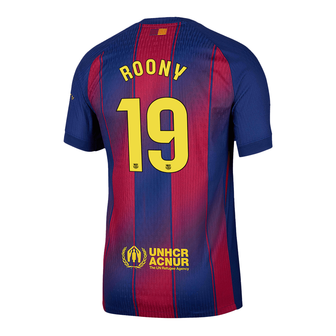 Maglia Gara Barcelona Casa ROONY #19 Uomo 2025/26