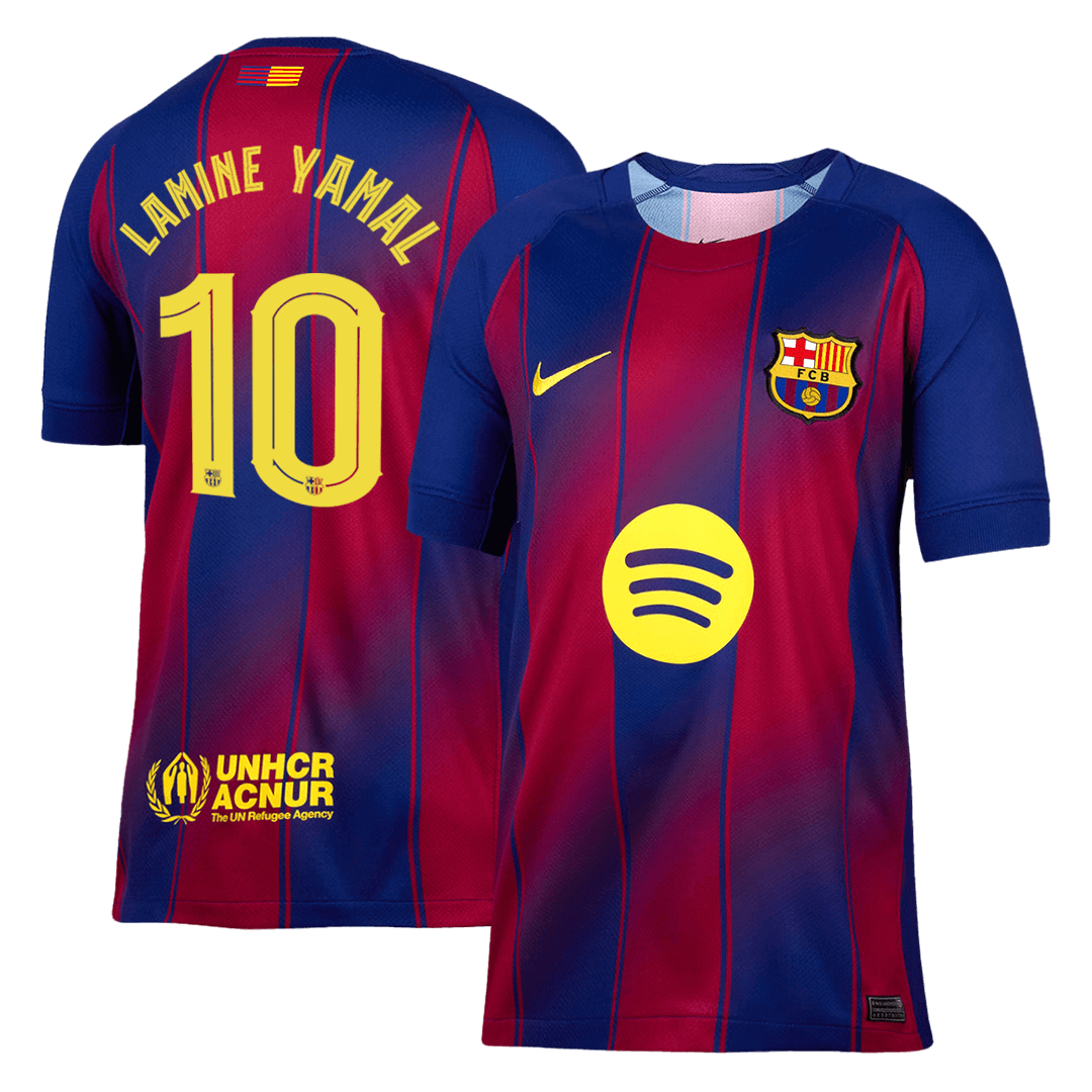 Maglia Replica Barcelona Casa LAMINE YAMAL #10 Uomo 2025/26