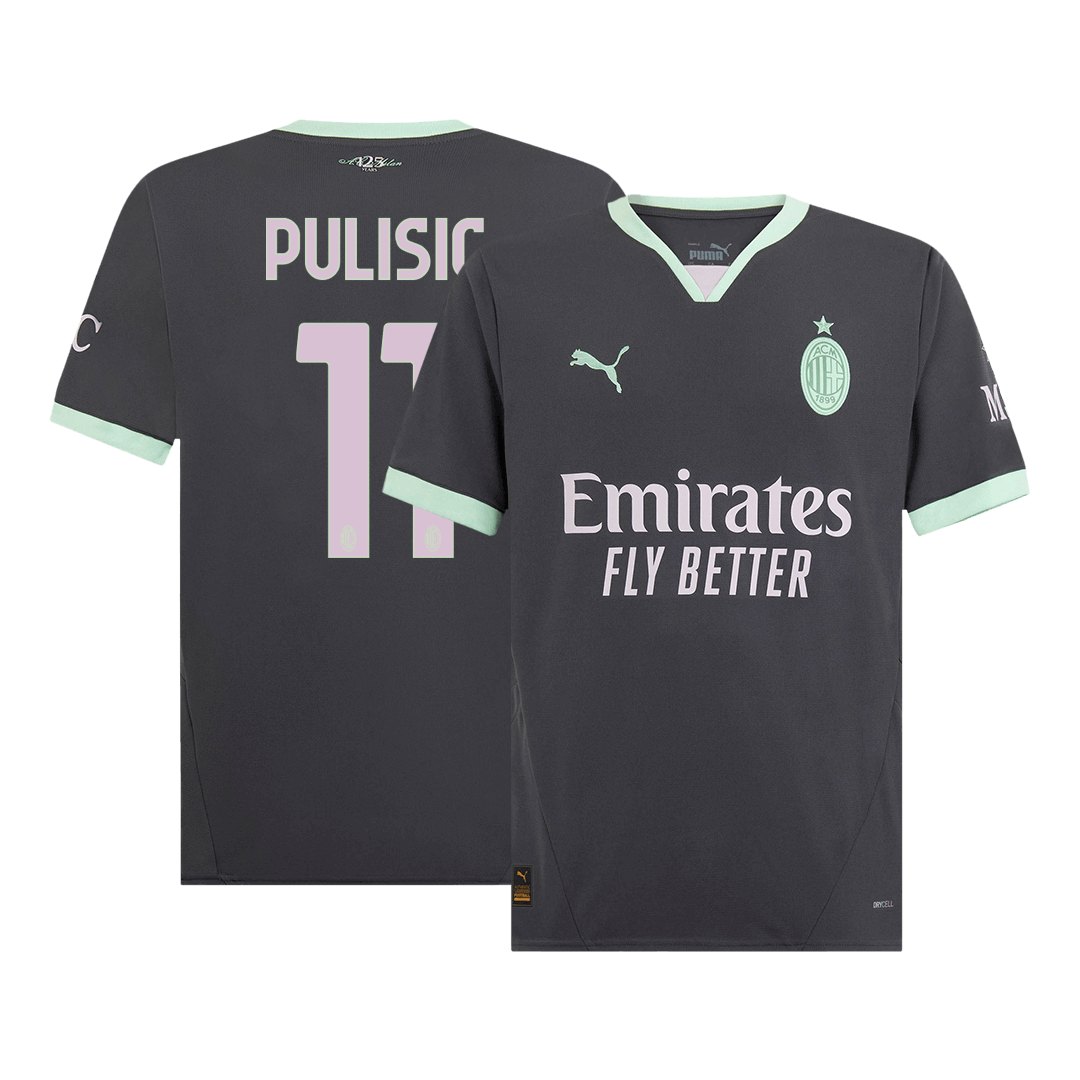 Maglia Replica AC Milan Terza PULISIC #11 Uomo 2024/25