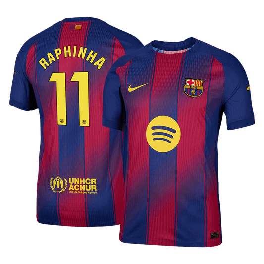 Maglia Gara Barcelona Casa RAPHINHA #11 Uomo 2025/26