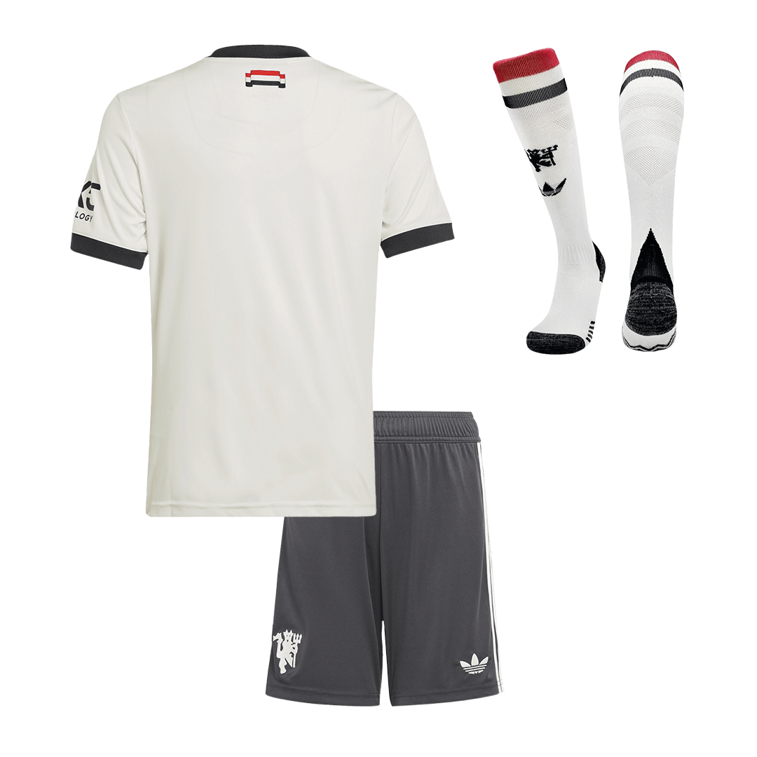 Kit Completo Bambino Manchester United Terza 2024/25 - 3 Pezzi