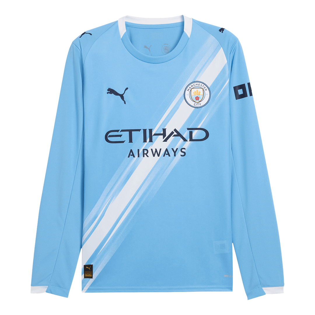 Maglia Replica Manchester City Casa Uomo 2025/26 - Manica Lunga