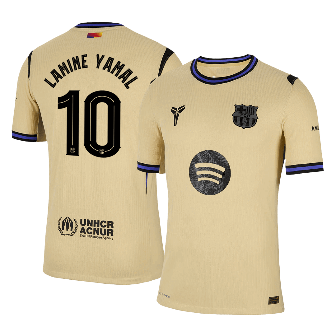 Maglia Gara Barcelona Trasferta LAMINE YAMAL #10 Uomo 2025/26 - UCL