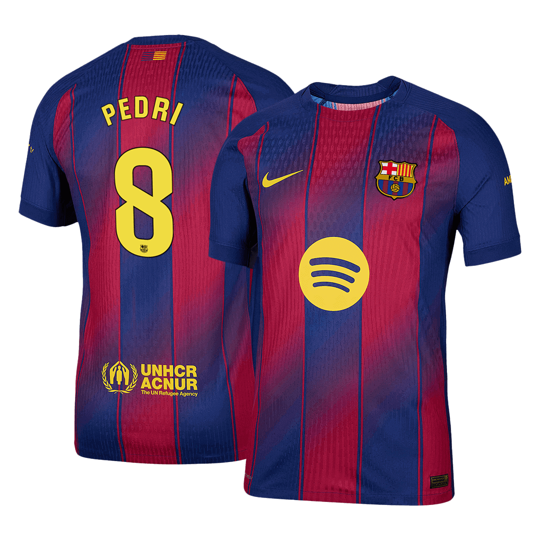 Maglia Gara Barcelona Casa PEDRI #8 Uomo 2025/26