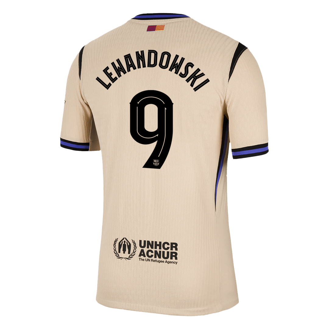 Maglia Gara Barcelona Trasferta LEWANDOWSKI #9 Uomo 2025/26