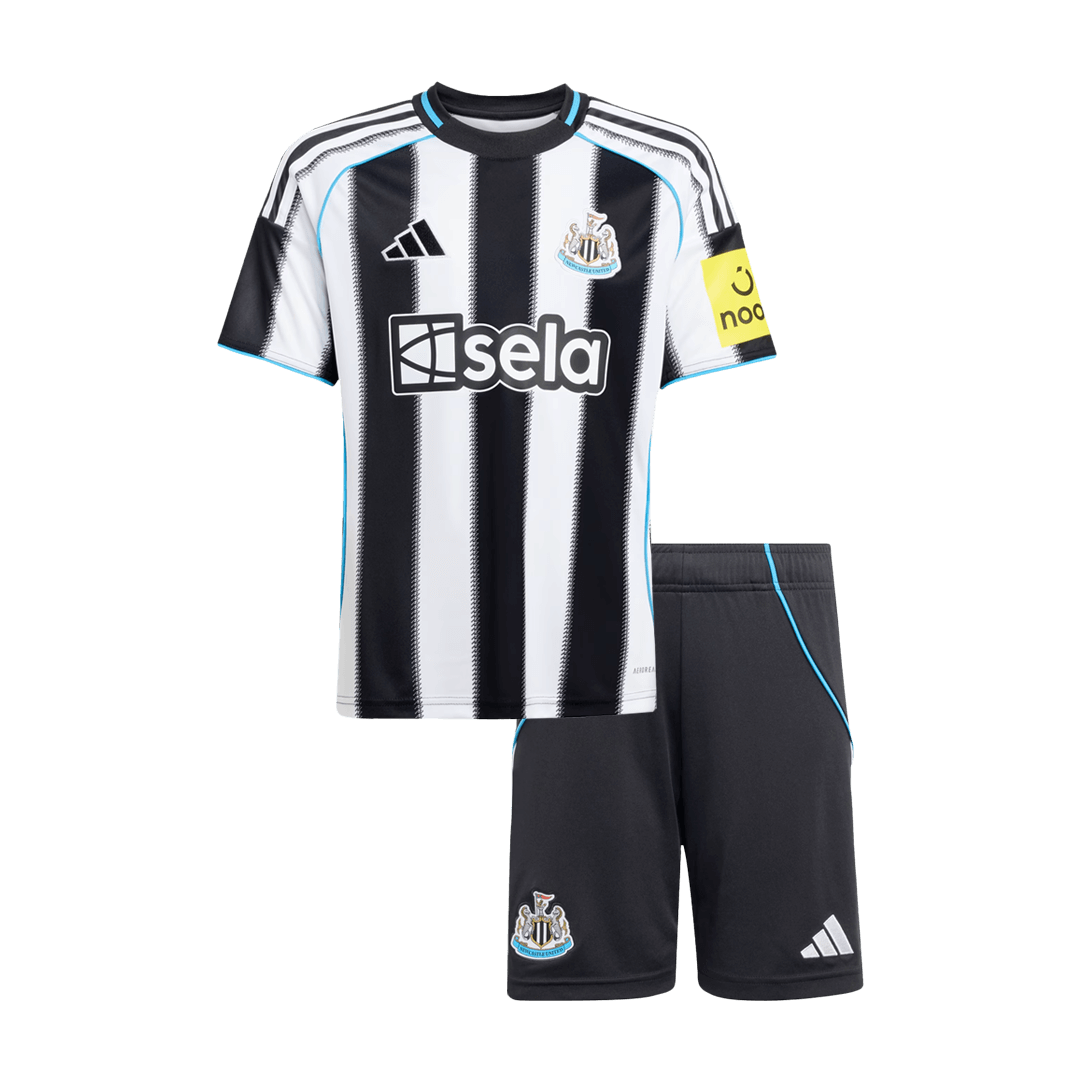 Base Kit Bambino Newcastle United Casa 2025/26 - 2 Pezzi
