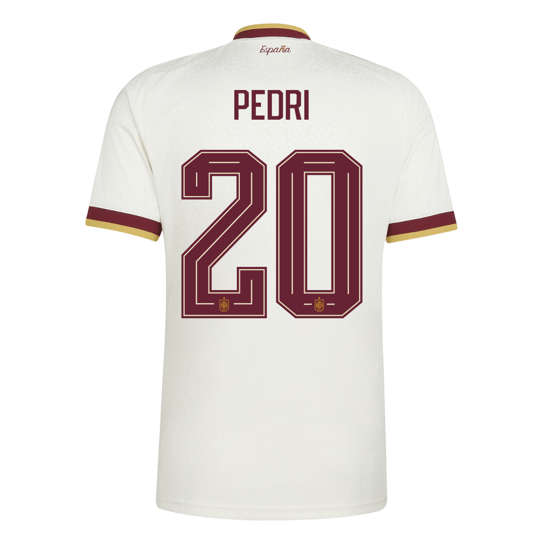 Maglia Replica Spagna Trasferta PEDRI #20 Uomo Mondiali 2026