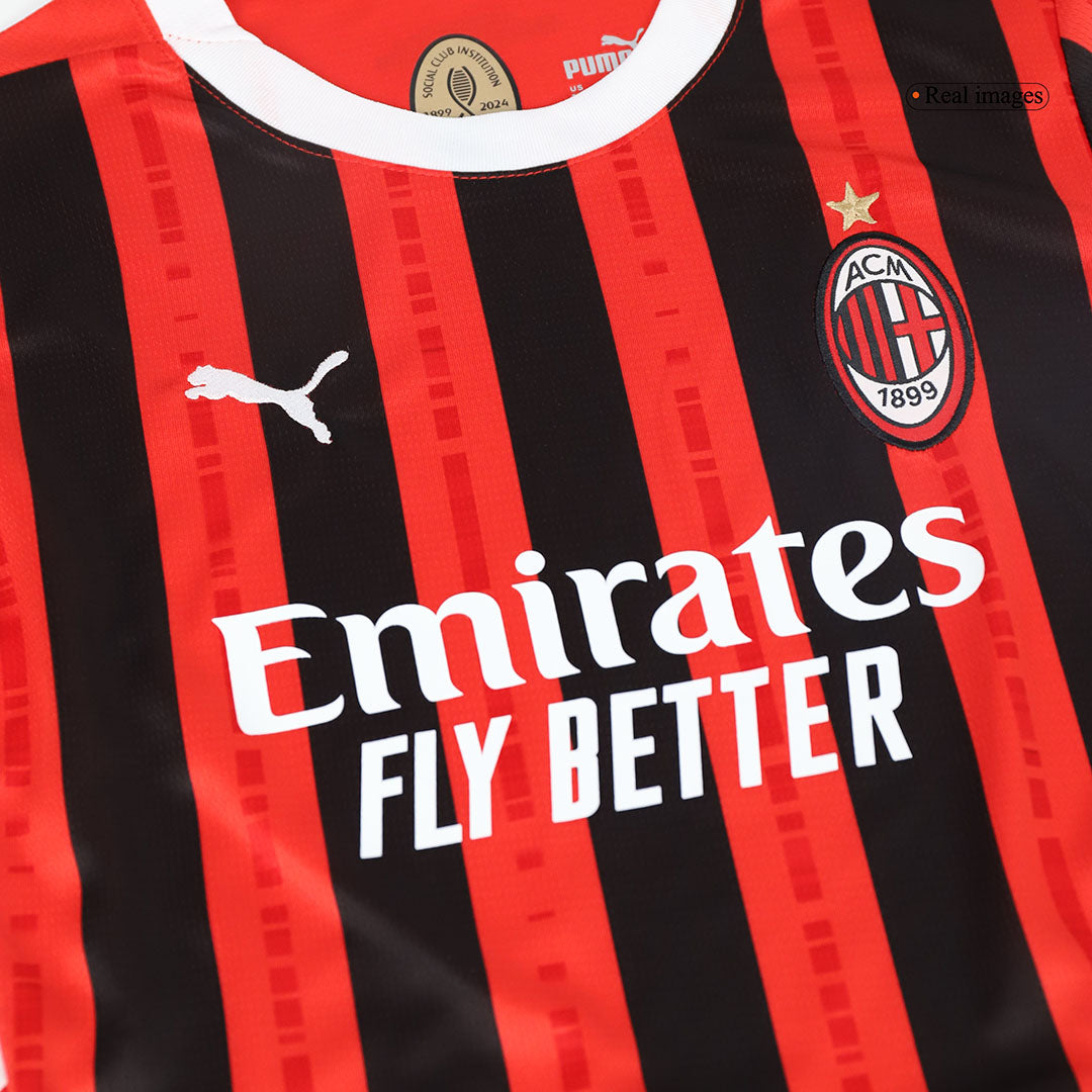 Completo Bambino AC Milan Casa 2024/25 - 2 Pezzi