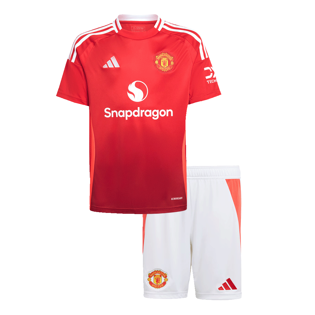 Completo Bambino Manchester United Casa 2024/25 - 2 Pezzi