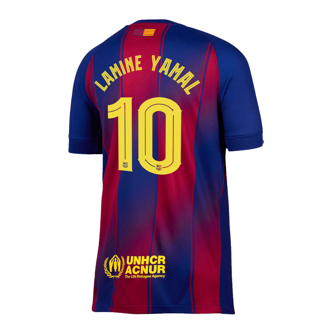 Maglia Replica Barcelona Casa LAMINE YAMAL #10 Uomo 2025/26