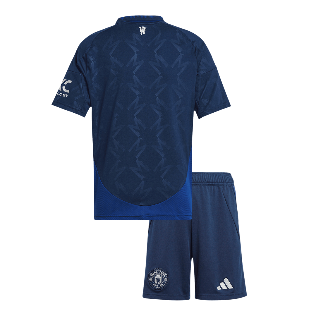 Completo Bambino Manchester United Trasferta 2024/25 - 2 Pezzi