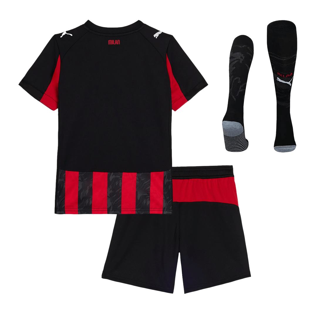 Kit Completo Bambino AC Milan Casa 2025/26 - 3 Pezzi