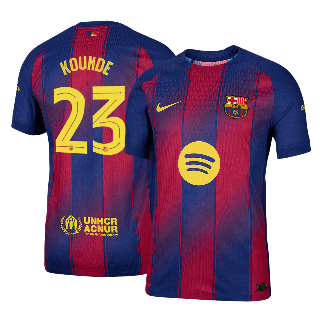 Maglia Gara Barcelona Casa KOUNDE #23 Uomo 2025/26