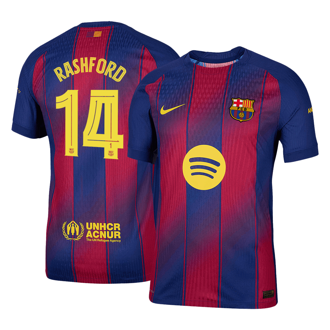Maglia Gara Barcelona Casa RASHFORD #14 Uomo 2025/26 - UCL