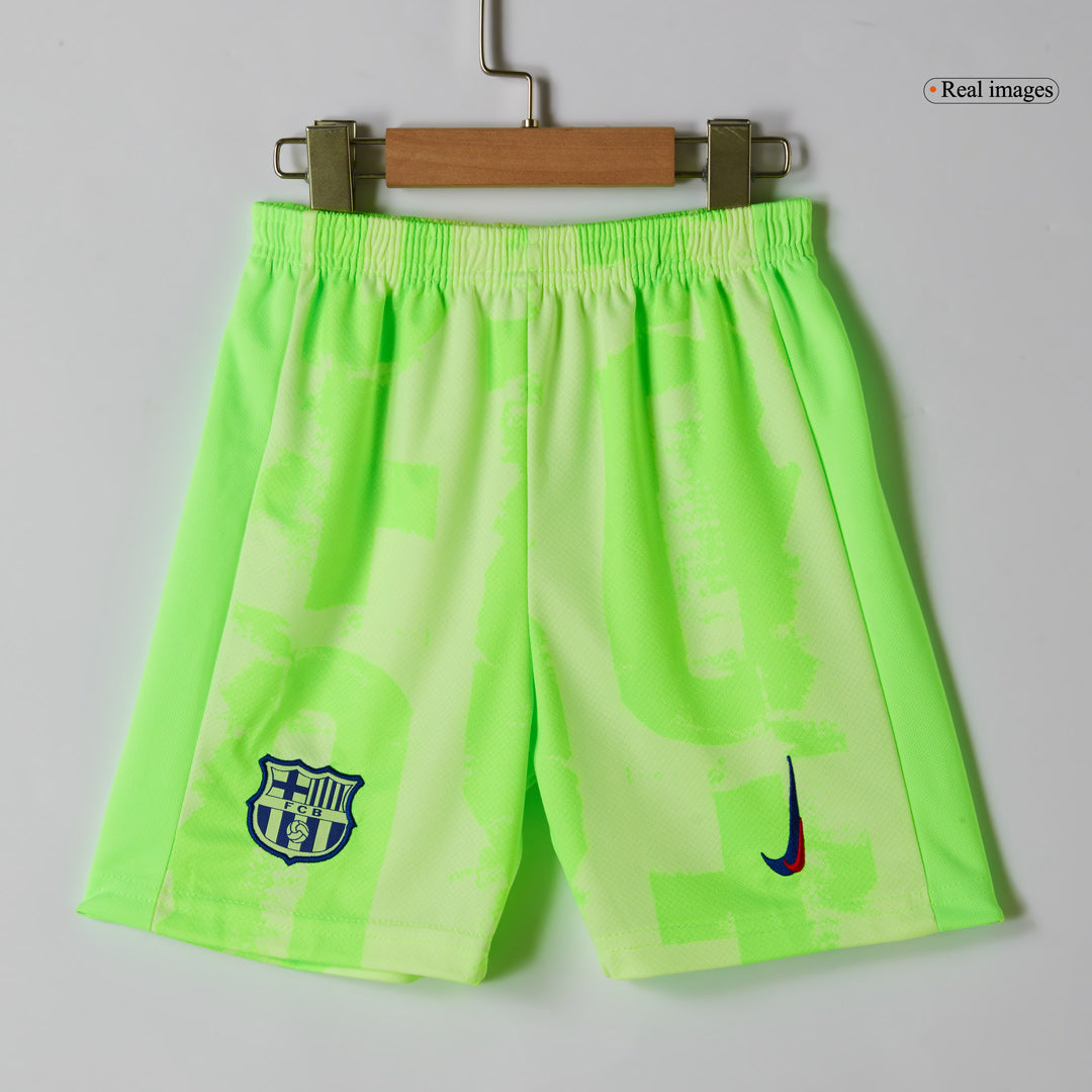 Completo Bambino Barcelona Terza 2024/25 Spotify Logo Without Text - 2 Pezzi