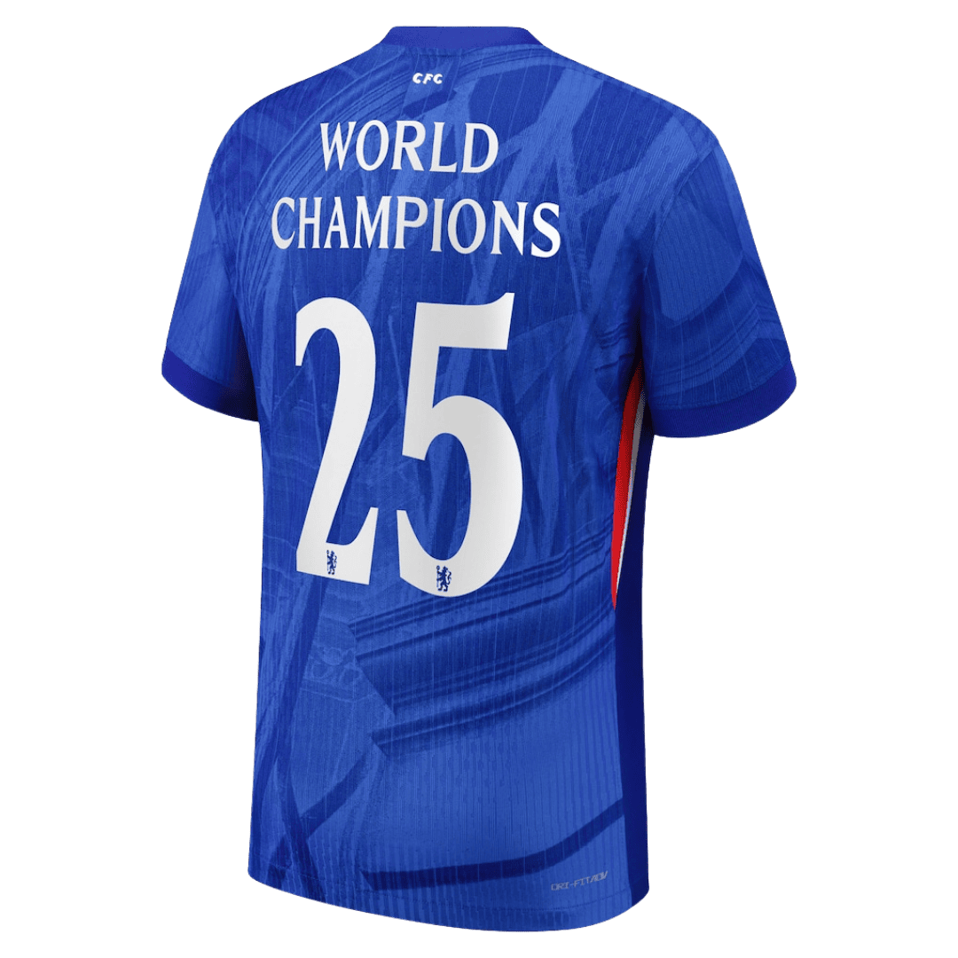 Maglia Gara Chelsea Casa WORLD CHAMPIONS #25 Uomo 2025/26 - World Champions Badge