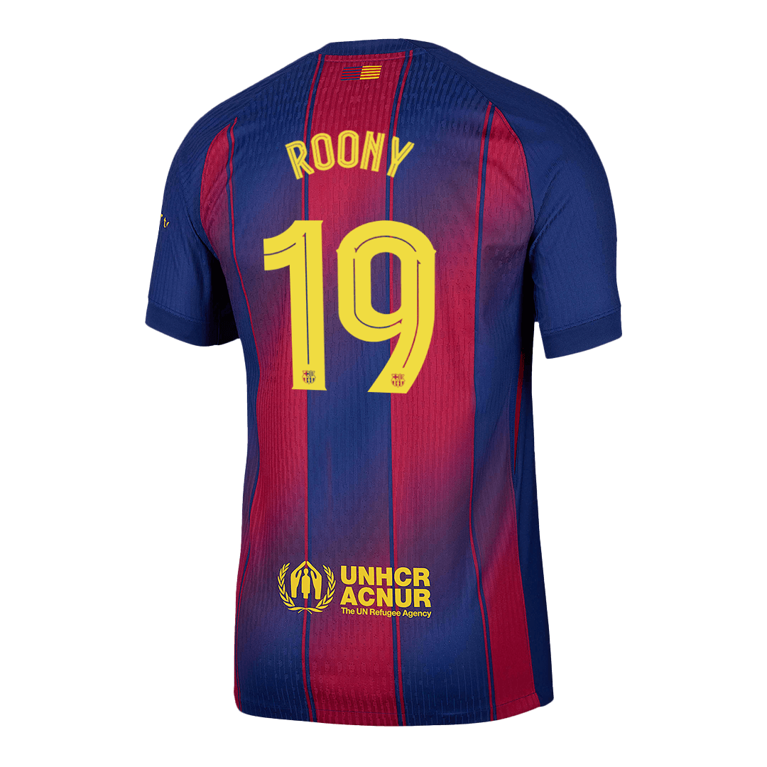 Maglia Gara Barcelona Casa ROONY #19 Uomo 2025/26