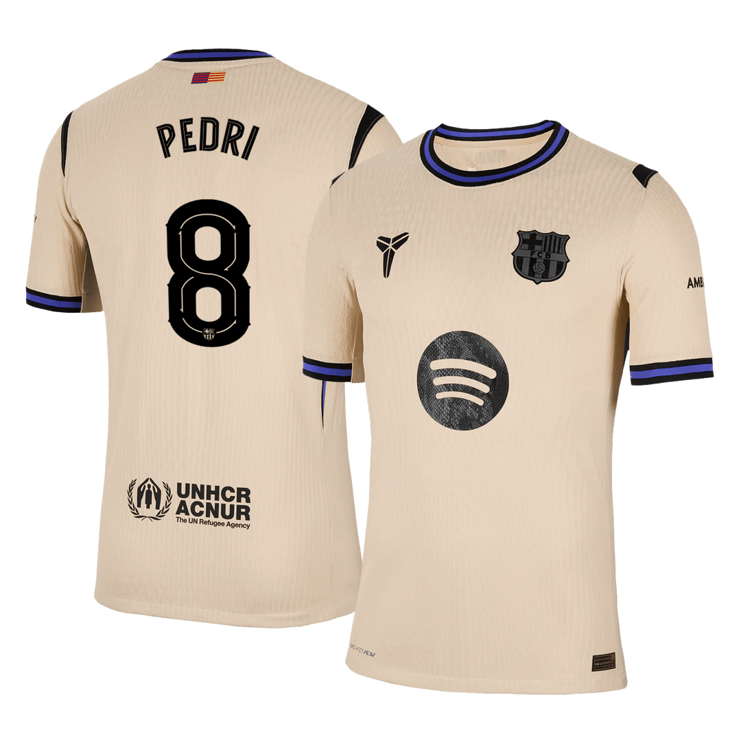 Maglia Gara Barcelona Trasferta PEDRI #8 Uomo 2025/26