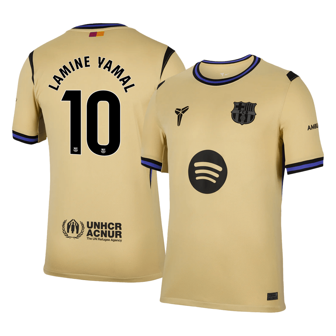 Maglia Replica Barcelona Trasferta LAMINE YAMAL #10 Uomo 2025/26